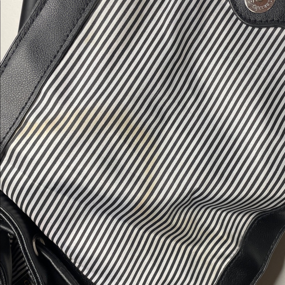 Christian Siriano Black Leather Backpack - Picture 5 of 9